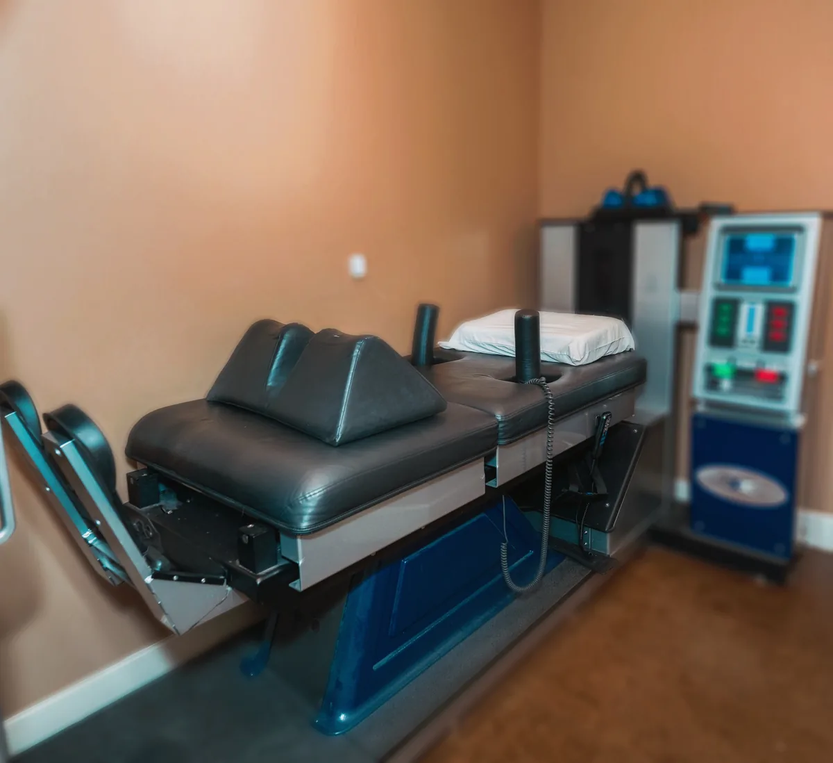 Spinal decompression table at Life Integrative in Vancouver.